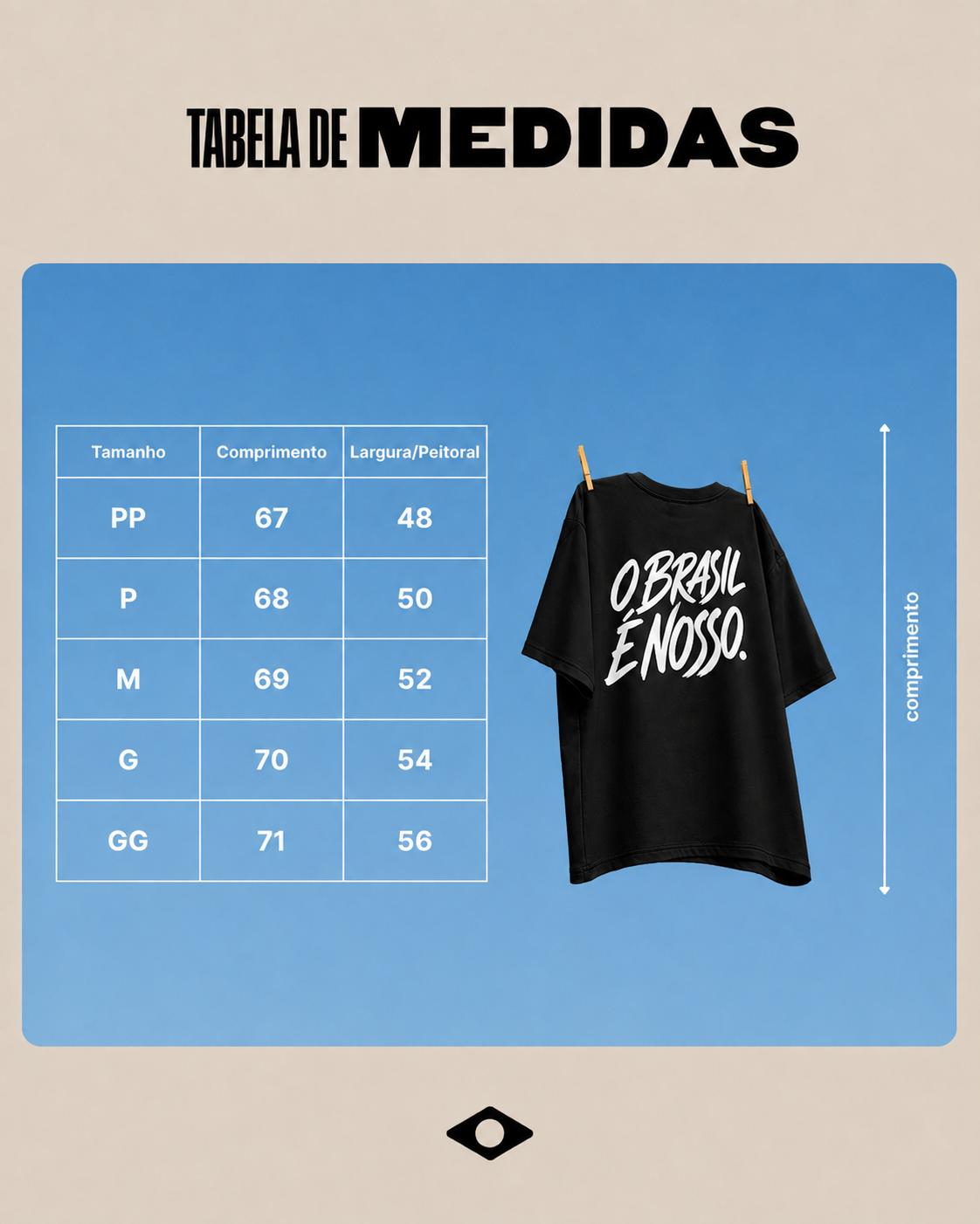 Camiseta O Brasil é Nosso